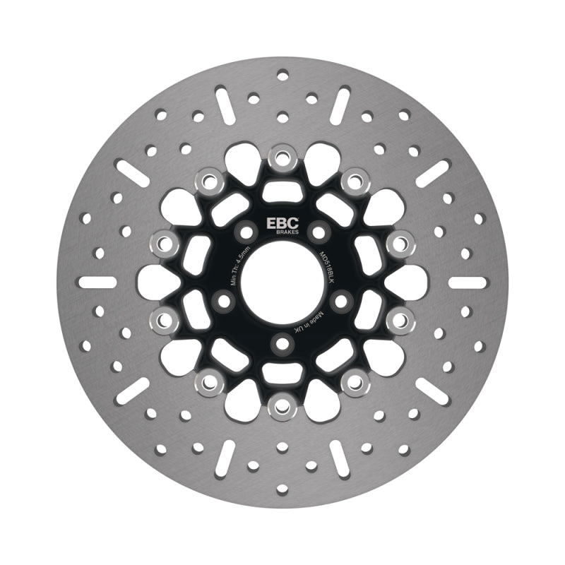 EBC Powersports EBC 2008-2013 Harley-Davidson Dyna FXDL Low Rider Front Left/Right Floating Conversion Rotor - MD518BLK