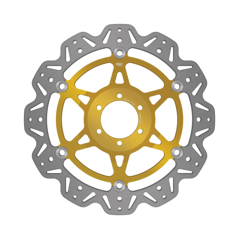 EBC Powersports EBC 2008-2015 Aprilia Dorsoduro 750 ABS Front Left/Right Vee Floating Gold Rotor - VR621GLD