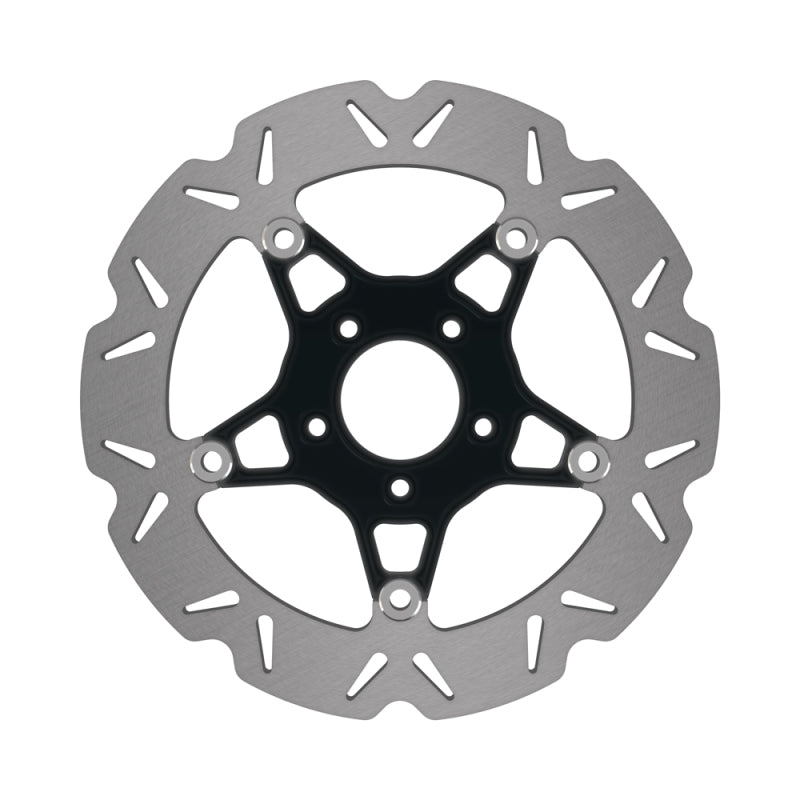 EBC Powersports EBC 2008-2016 Harley-Davidson Touring FLHR Road King 96 Front Left/Right Vee Floating Black Rotor - VR520BLK