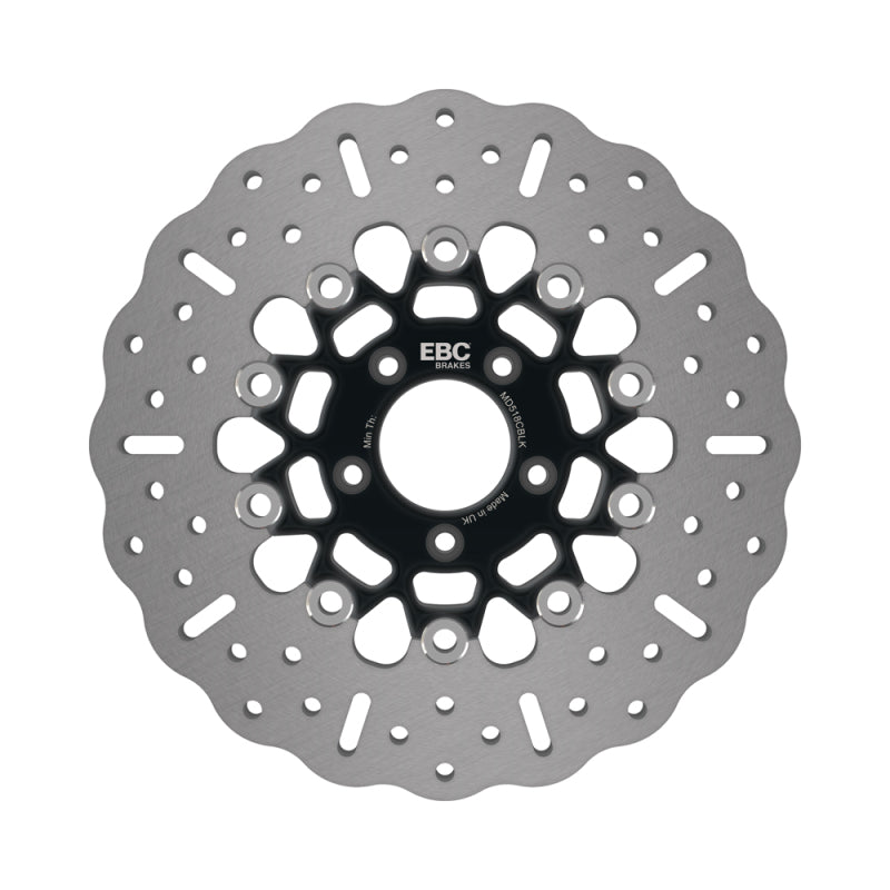 EBC Powersports EBC 2008-2020 Harley-Davidson Dyna FXDB Street Bob 1584 Front Left/Right Contour Profile Rotor - MD518CBLK