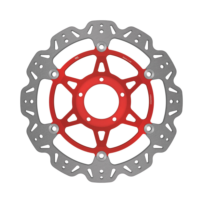 EBC Powersports EBC 2008 Ducati Desmosedici RR D16RR/989cc Front Left/Right Vee Floating Red Rotor - VR694RED