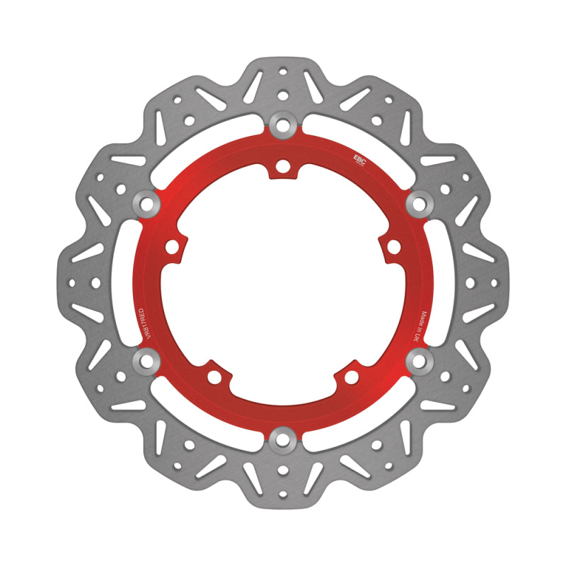 EBC Powersports EBC 2010-2011 Triumph Hinckley Sprint GT 1050cc/ABS Front Left/Right Vee Floating Red Rotor - VR817RED