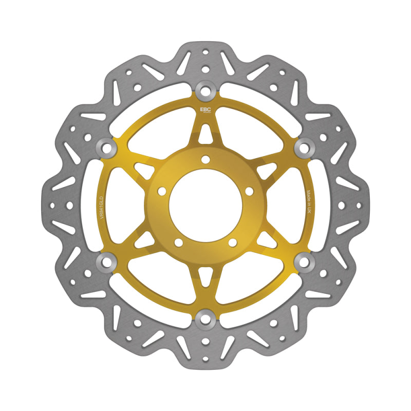 EBC Powersports EBC 2010-2013 Ducati Monster 796 Front Left/Right Vee Floating Gold Rotor - VR841GLD