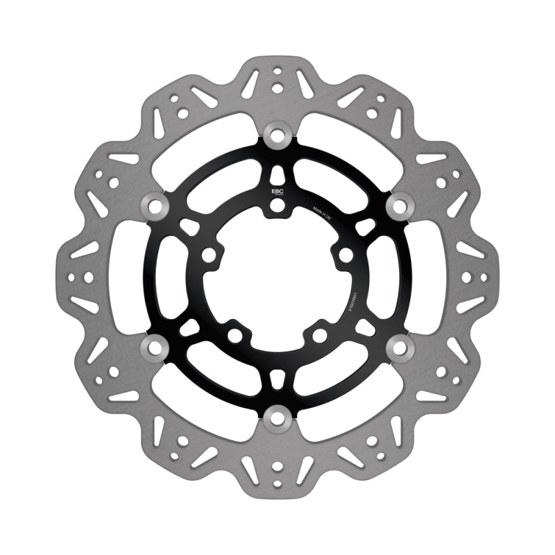EBC Powersports EBC 2011-2014 Triumph Hinckley Tiger 800 /Cast Wheels Front Left/Right Vee Floating Black Rotor - VR842BLK