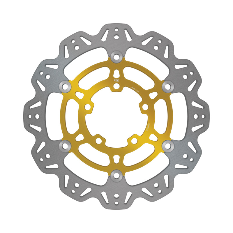 EBC Powersports EBC 2011-2014 Triumph Hinckley Tiger 800 /Cast Wheels Front Left/Right Vee Floating Gold Rotor - VR842GLD
