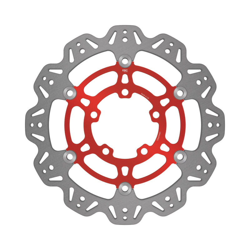 EBC Powersports EBC 2011-2014 Triumph Hinckley Tiger 800 /Cast Wheels Front Left/Right Vee Floating Red Rotor - VR842RED