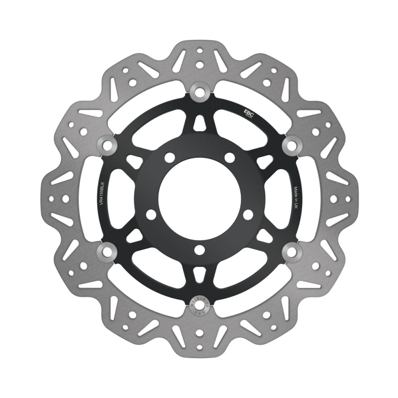 EBC Powersports EBC 2013-2017 Kawasaki ZX-6R ZX 636 E Front Left/Right Vee Floating Black Rotor - VR4155BLK
