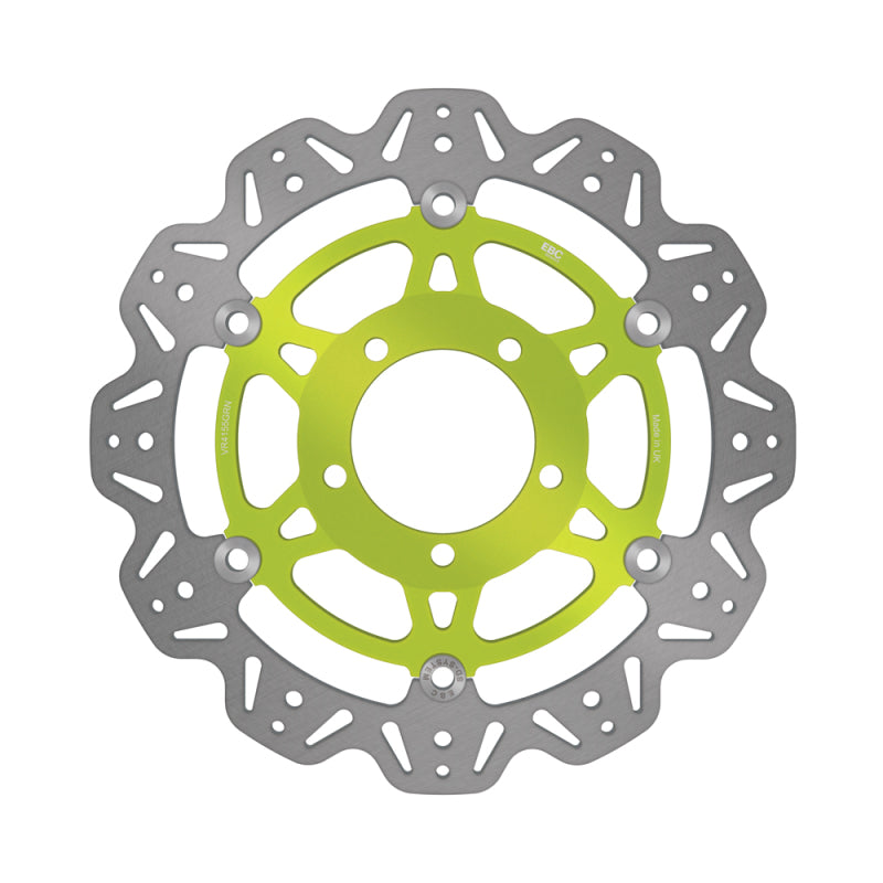 EBC Powersports EBC 2013-2017 Kawasaki ZX-6R ZX 636 E Front Left/Right Vee Floating Green Rotor - VR4155GRN