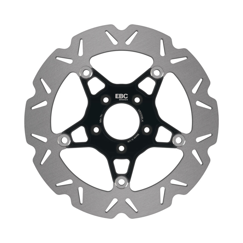 EBC Powersports EBC 2016-2023 Harley-Davidson Sportster XL 883 N Iron Laced Wheels Front Left Vee Floating Black Rotor - VR530BLK