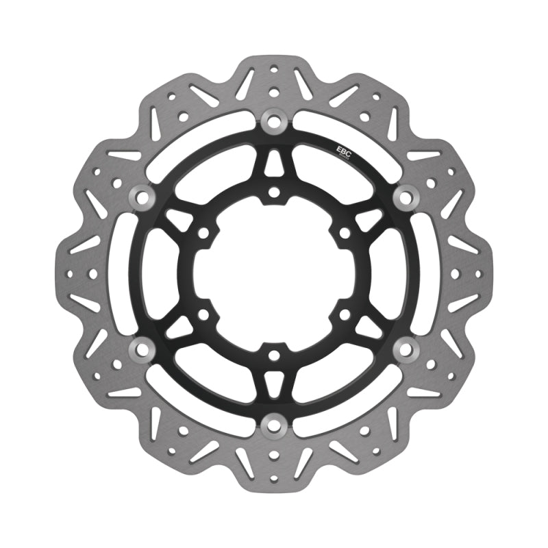 EBC Powersports EBC 2017-2021 Suzuki GSX-R 1000 A (w/ABS/Brembo Caliper) Front Left/Right Vee Floating Black Rotor - VR3107BLK