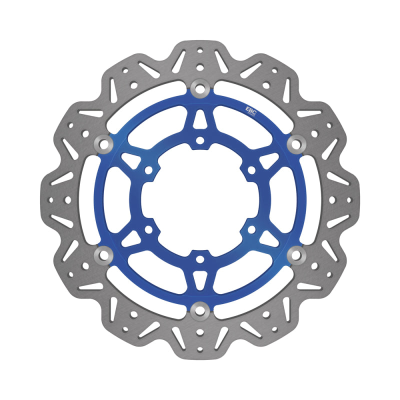 EBC Powersports EBC 2017-2021 Suzuki GSX-R 1000 A (w/ABS/Brembo Radial Caliper) Front Left/Right Vee Floating Blue Rotor - VR3107BLU