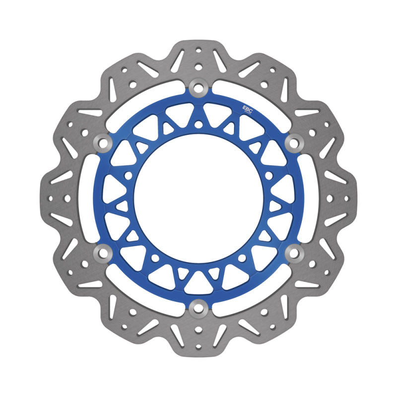 EBC Powersports EBC 2017-2022 Yamaha YZF-R6 H 320mm Rotor Front Left/Right Vee Floating Blue Rotor - VR2124BLU