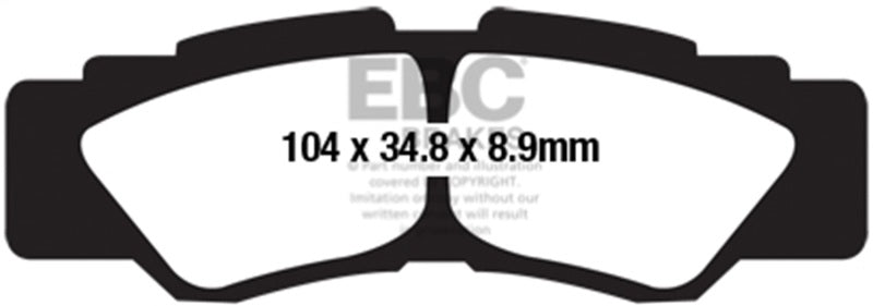 EBC Powersports EBC 2021-2024 Yamaha RMAX 2 EPS YXE 10WP Rear Left/Right V-SXR Brake Pads - SXR677HH