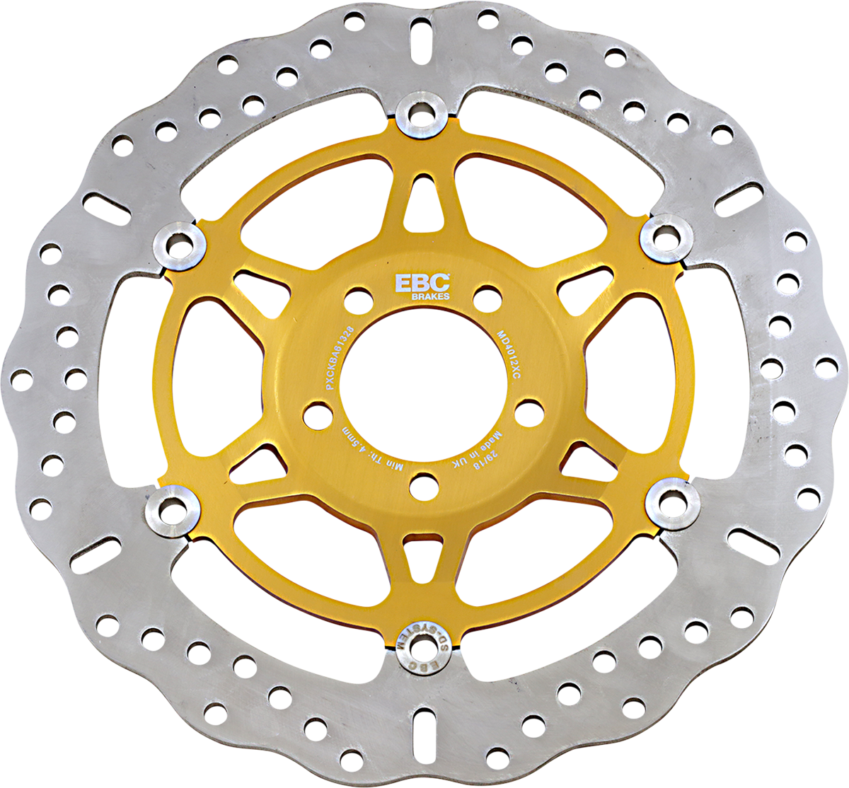 EBC Pro-Lite XC Contour Brake Rotor - Brake Rotor / Kawasaki 1710-0483