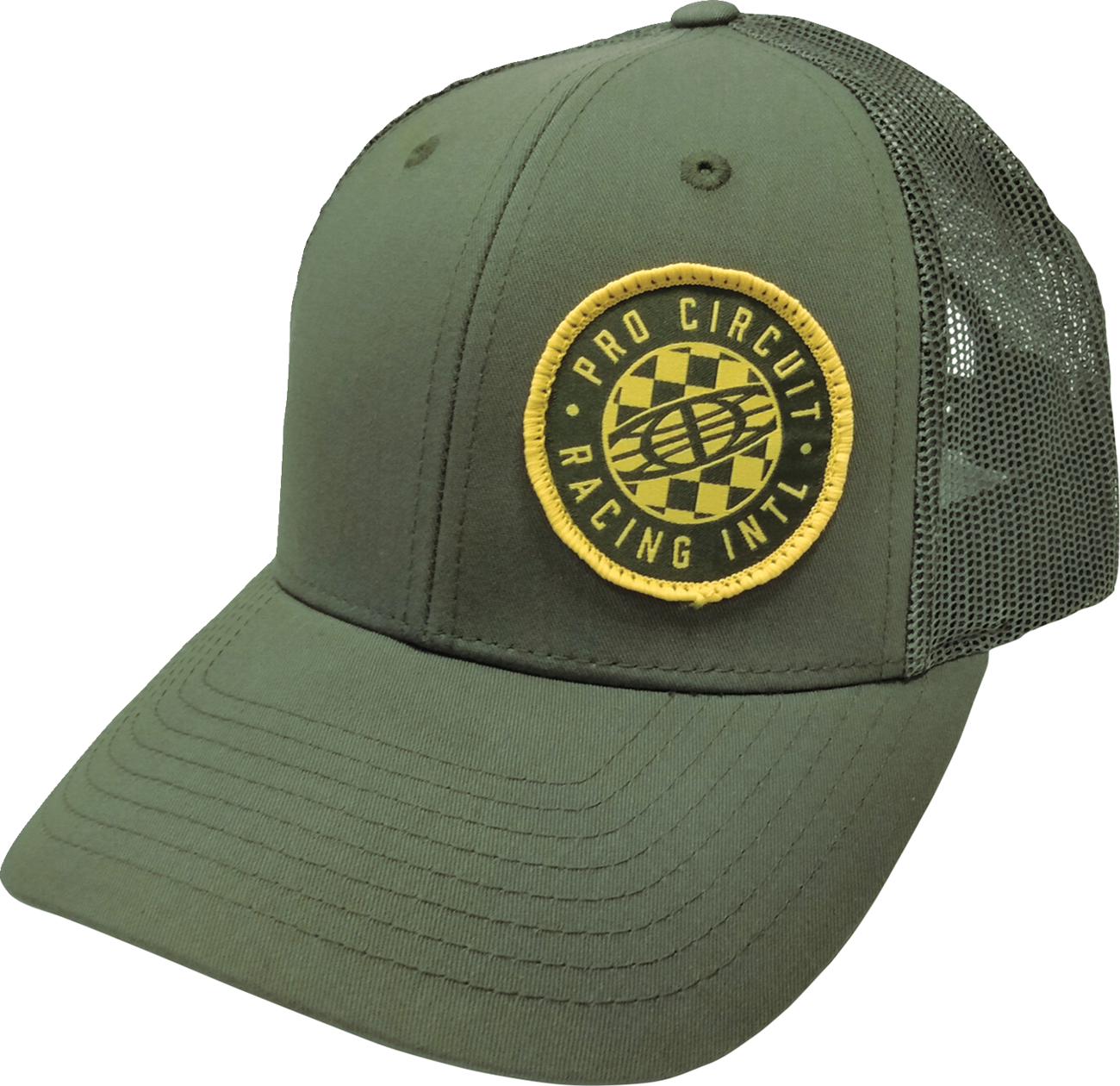 Pro Circuit Checked Global Hat - Pro Circuit Global Checked Hat / Olive / One Size 2501-3942
