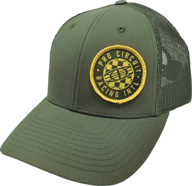 Pro Circuit Checked Global Hat - Pro Circuit Global Checked Hat / Olive / One Size 2501-3942
