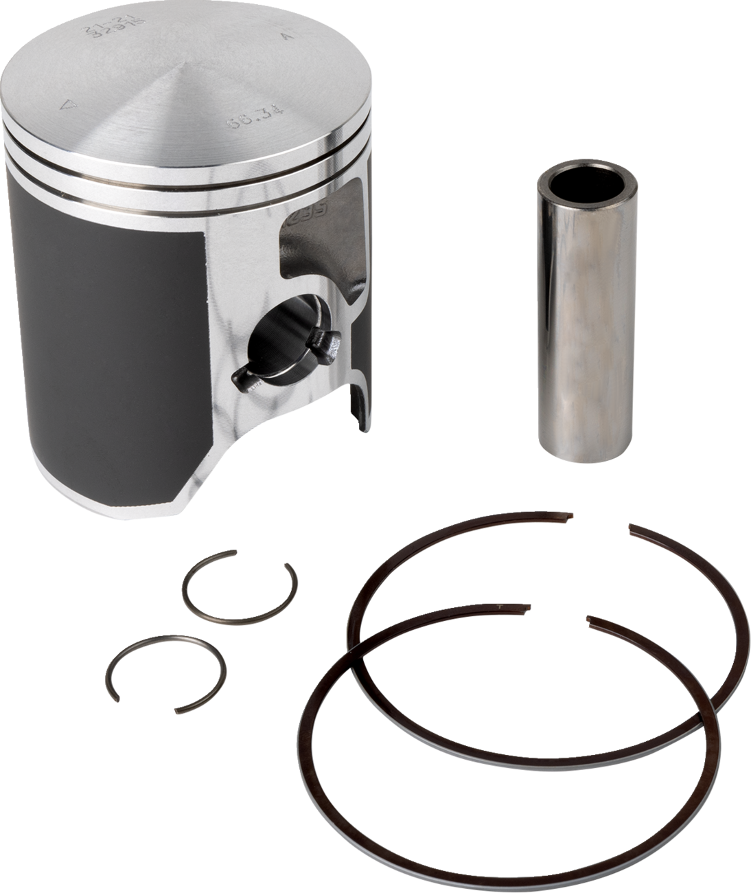VERTEX Piston Kit Cast Replica for 2 Stroke - Piston Kit / 66.34 mm / Yamaha YZ250/X 0910-2542
