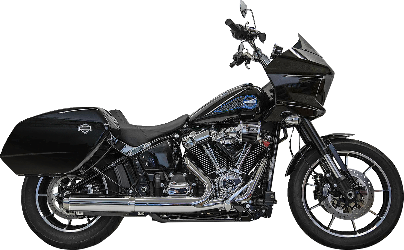 4" Slip-On Muffler with 2-1/2" x 10" Baffle Core - Chrome - 49-State