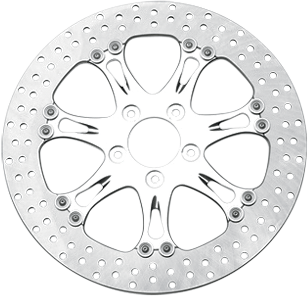 PERFORMANCE MACHINE (PM) Two-Piece Brake Rotor - Brake Rotor / 13" / Paramount / Chrome 1710-1588