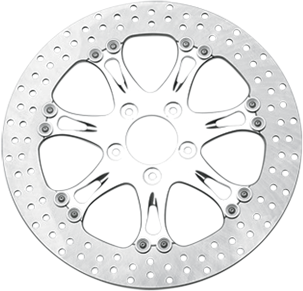PERFORMANCE MACHINE (PM) Two-Piece Brake Rotor - Brake Rotor / 13" / Paramount / Chrome 1710-1588
