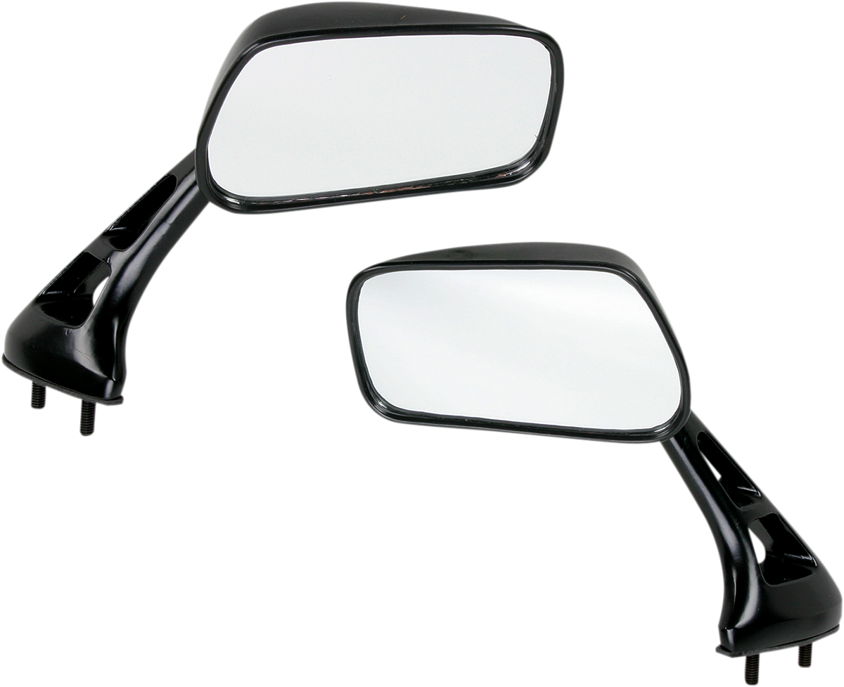 EMGO GSX-R Mini Mirrors - Mirrors / GSX-R/Mini / Side View / Rectangle / Black / Pair 0640-0081