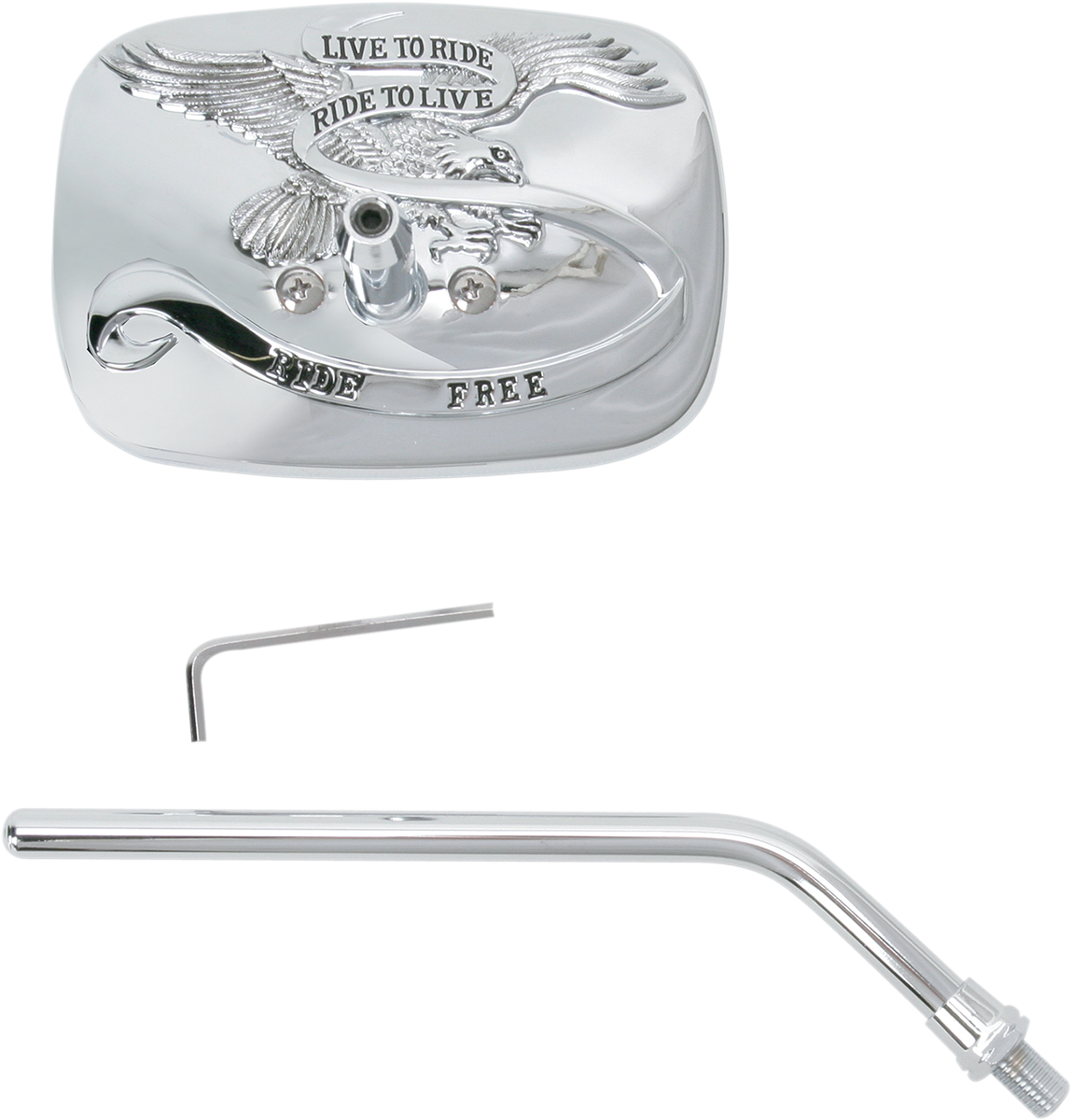 EMGO "Ride Free" Steel Mirror