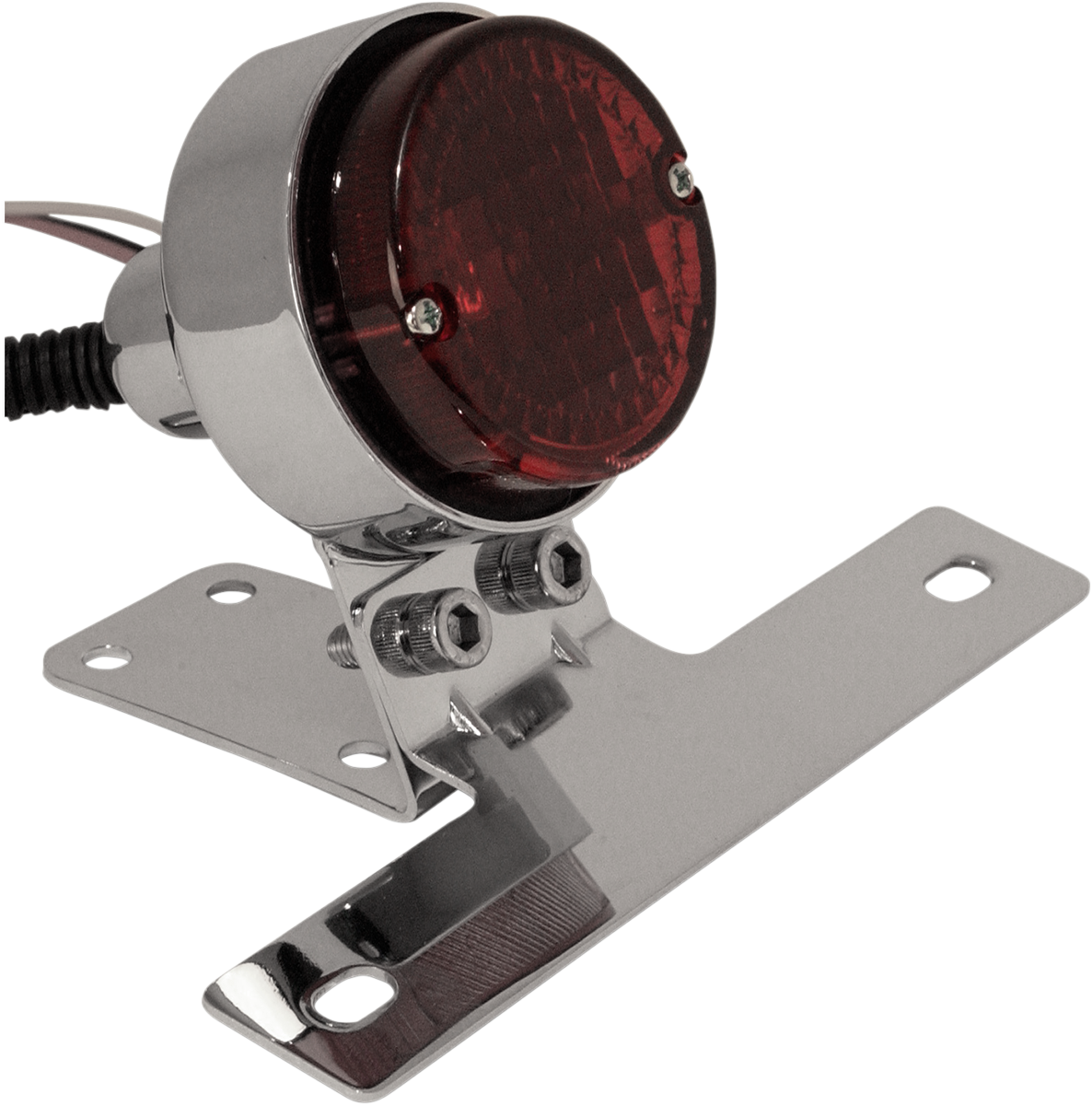 EMGO Taillight with License Plate Mount - Taillight/License Plate Mount / Chrome 2010-1151