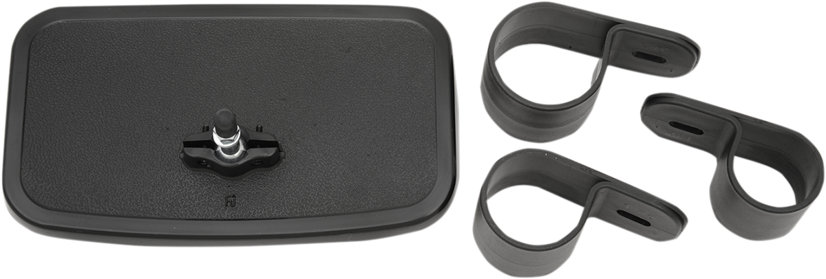 EMGO UTV Rearview Mirror - Mirror / Rear View / Rectangle / Black 0640-1058