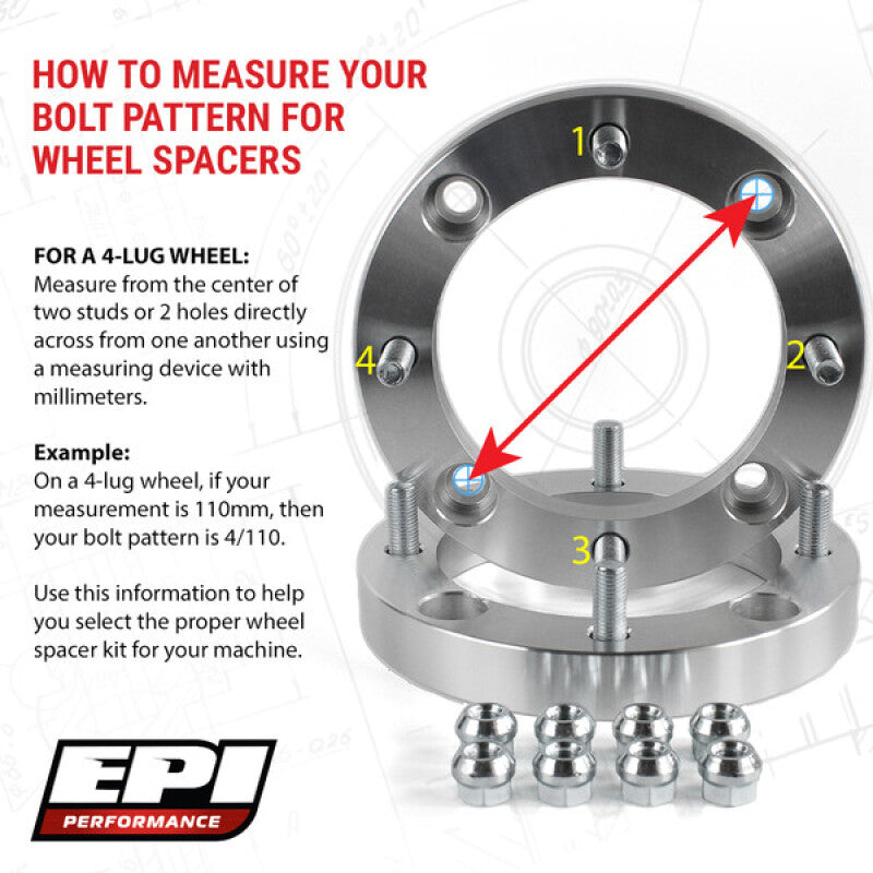 EPI 4/137 Wheel Spacer 2 in. 10 mm. Stud 1.25 Thread - EPIWS026