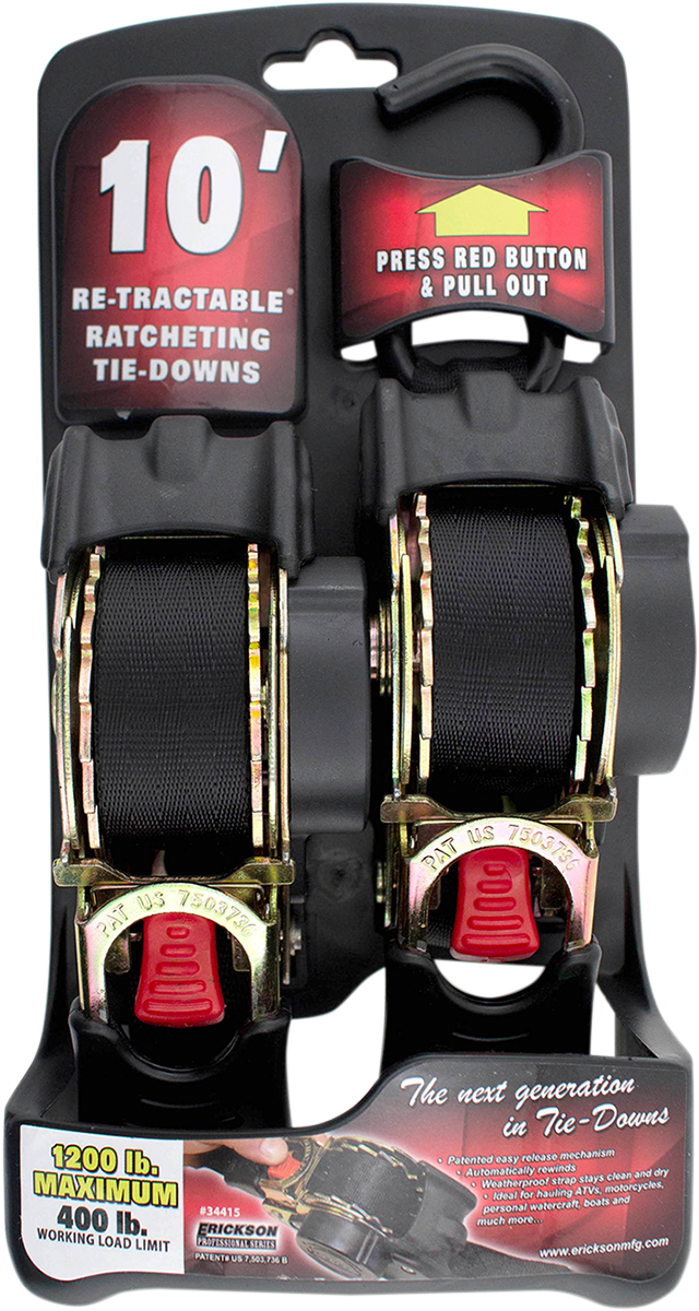ERICKSON Retractable Ratcheting Tie-Downs