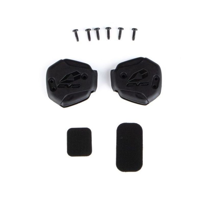 EVS Axis Hinge Cover Kit (2 - Inside and Outside) Black - One Size - KBRP-AX-HG-PK