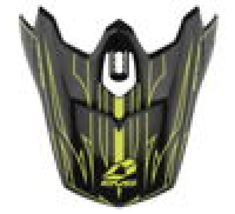 EVS T3 Pinner Visor - Black/ Hiviz Yellow - H16T3P-VSBKHVY