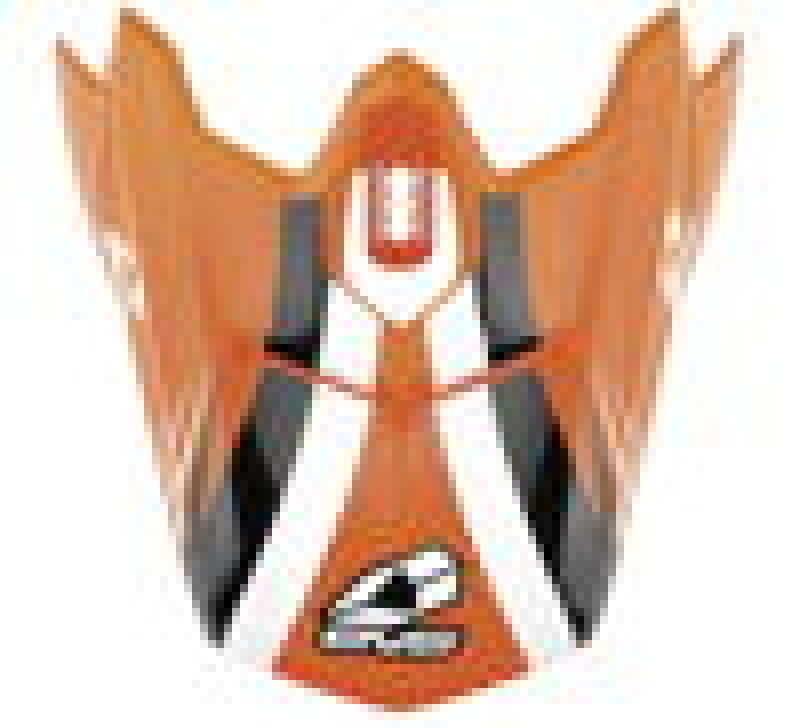 EVS T3 Works Visor - Orange/White/Black - H16T3W-VSOWBK