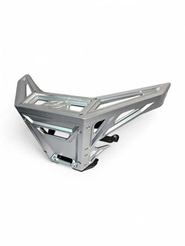 Elektric Off Road Elektric Offroad 2017+ Can Am X3 Maverick Billet Front Winch Bumper Anodized Clear - FWB210036