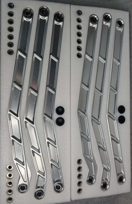 Elektric Off Road Elektric Offroad 2017+ Can-Am X3 Maverick High Clearance Radius Rods In Clear Finish For 72In - RRL210029