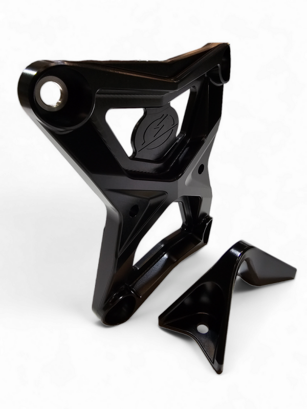 Elektric Off Road Elektric Offroad 2020-2024 Polaris Rzr Pro Xp Radius Rod Plate With Tow Hook Anodized Black - RRP610025