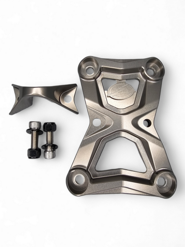 Elektric Off Road Elektric Offroad 2022-2025 Polaris Rzr Pro R Volt Radius Rod Plate Billet Anodized Gun Metal - RRP610022