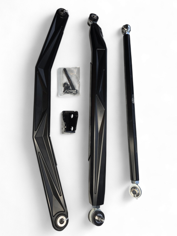 Elektric Off Road Elektric Offroad 2024+ Can Am Maverick R Volt Billet Radius Rods Anodized Black - AMFBM0001-B