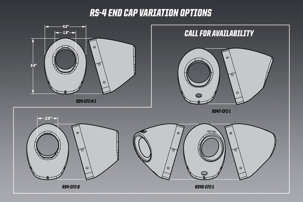 Yoshimura RS-4 Replacement End Cap Kit