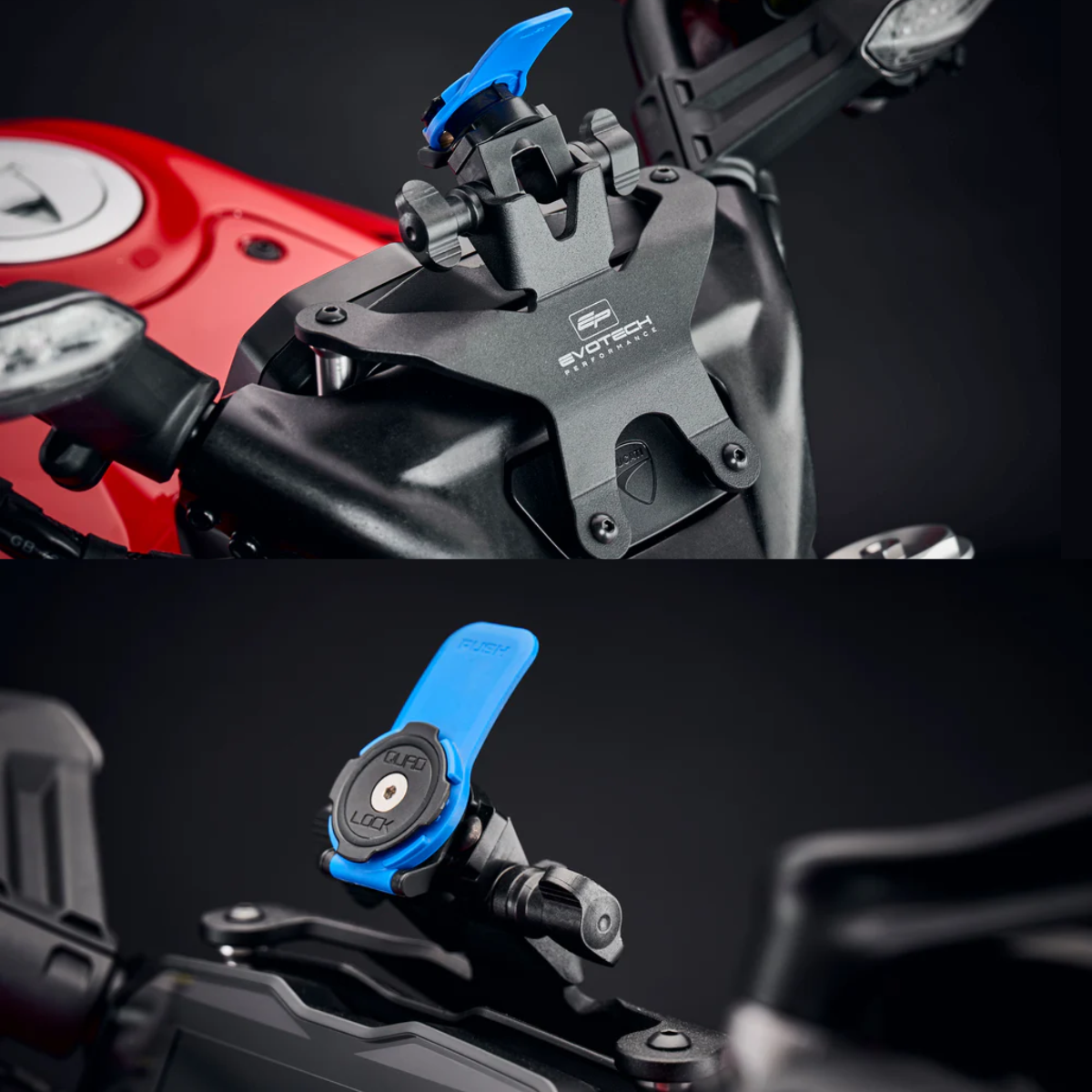 Evotech Performance Quad Lock Mount - Ducati Diavel V4 2023-2025