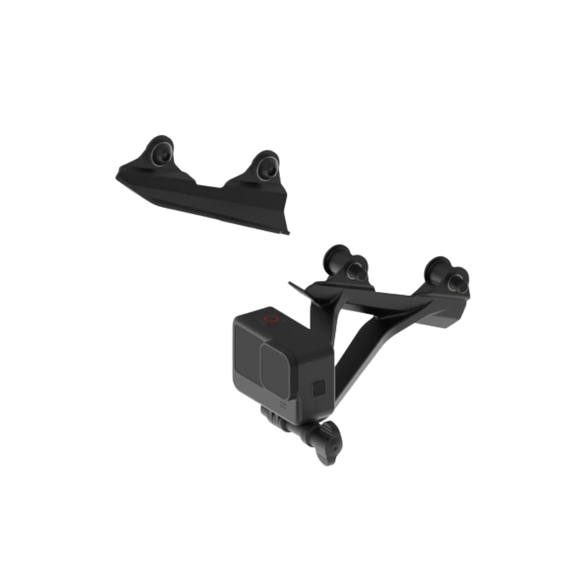 Evotech Performance Rear Facing Action Camera Mount with Passenger Peg Block Off - Triumph Street Triple 765 R / Street Triple Moto2 765 2023-2027