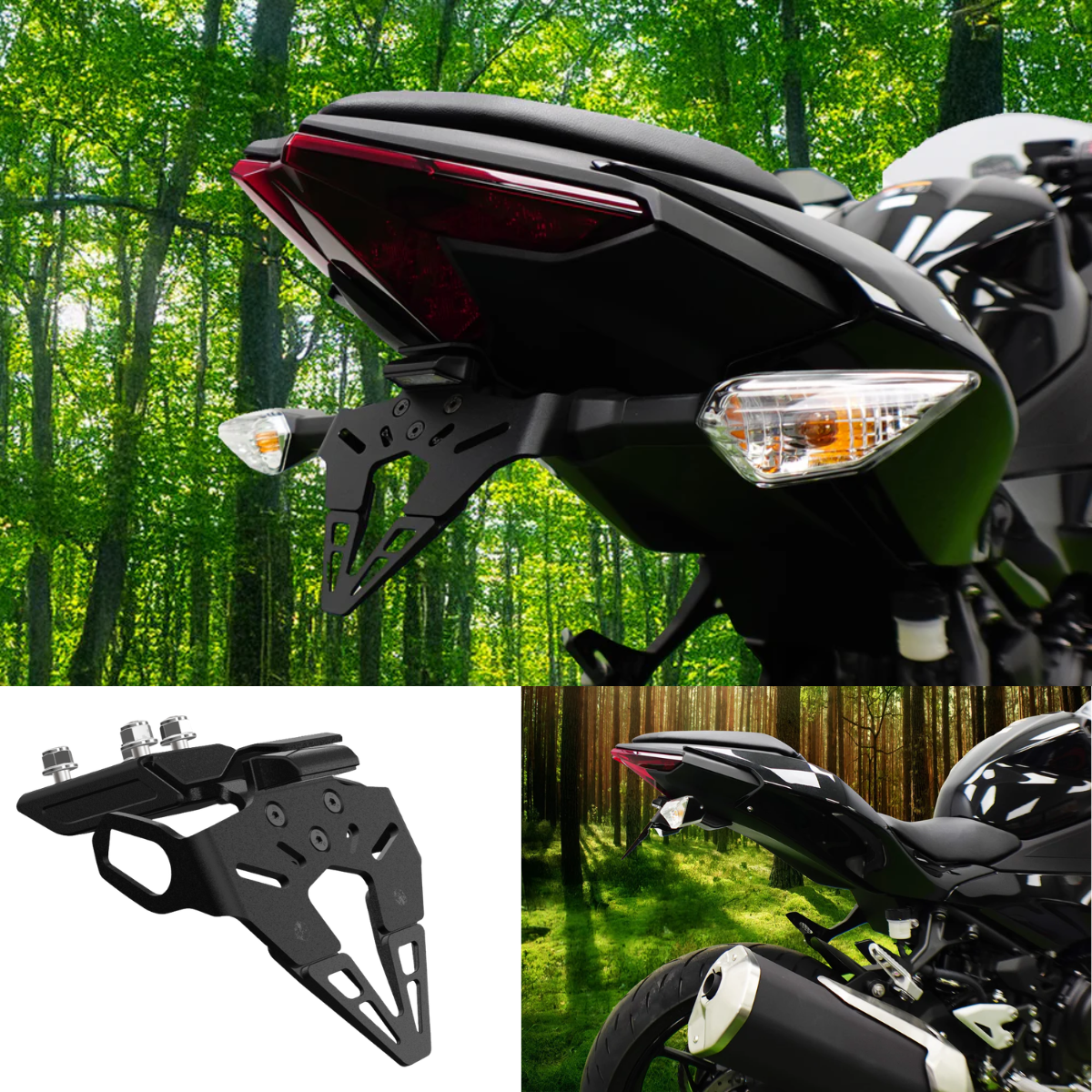 Evotech Performance Tail Tidy Fender Eliminator - Kawasaki Ninja 500 / Z500 2024-2026