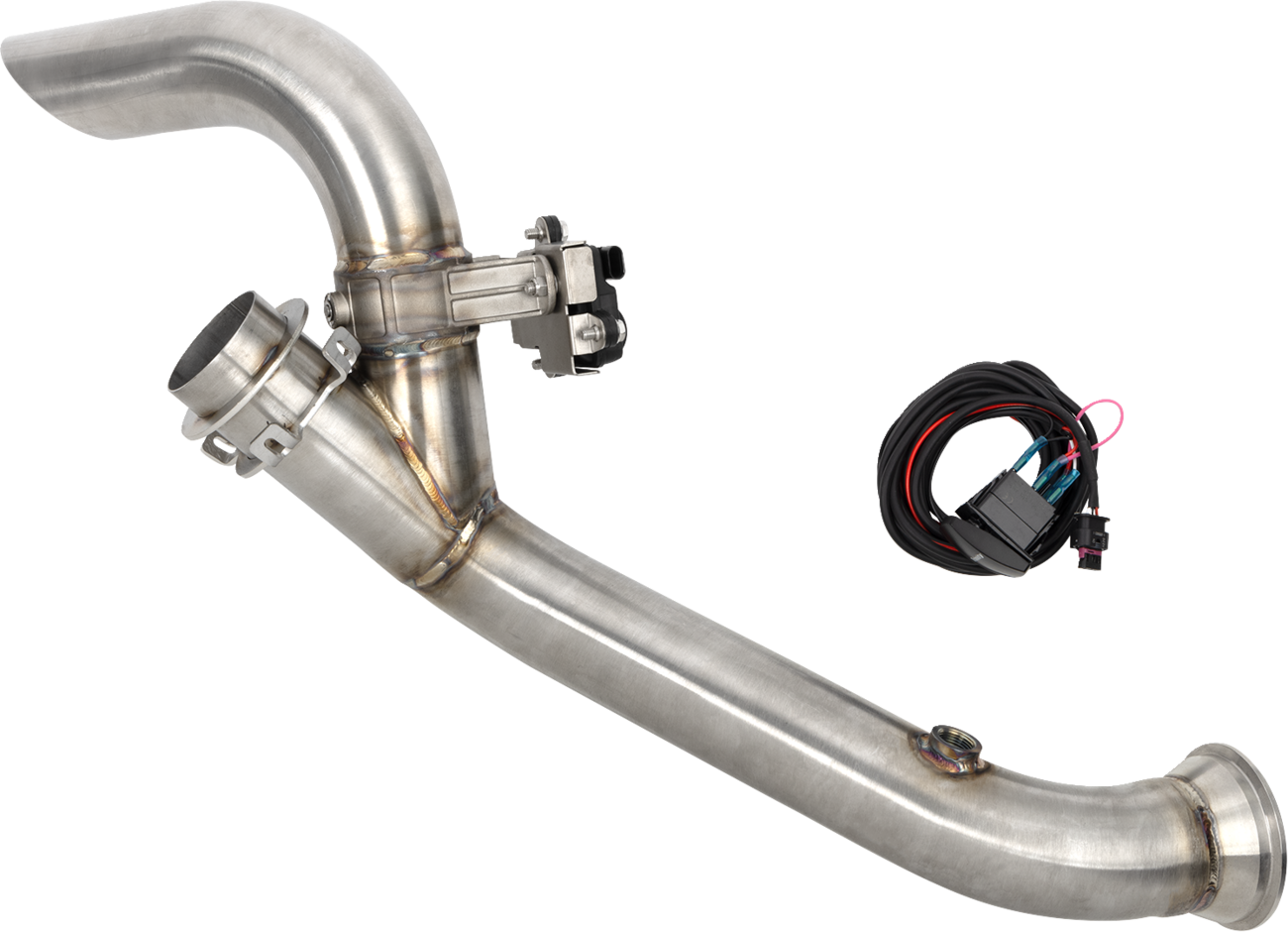 TRINITY RACING Side Piece Valved Header Pipe - Maverick R 1832-0111