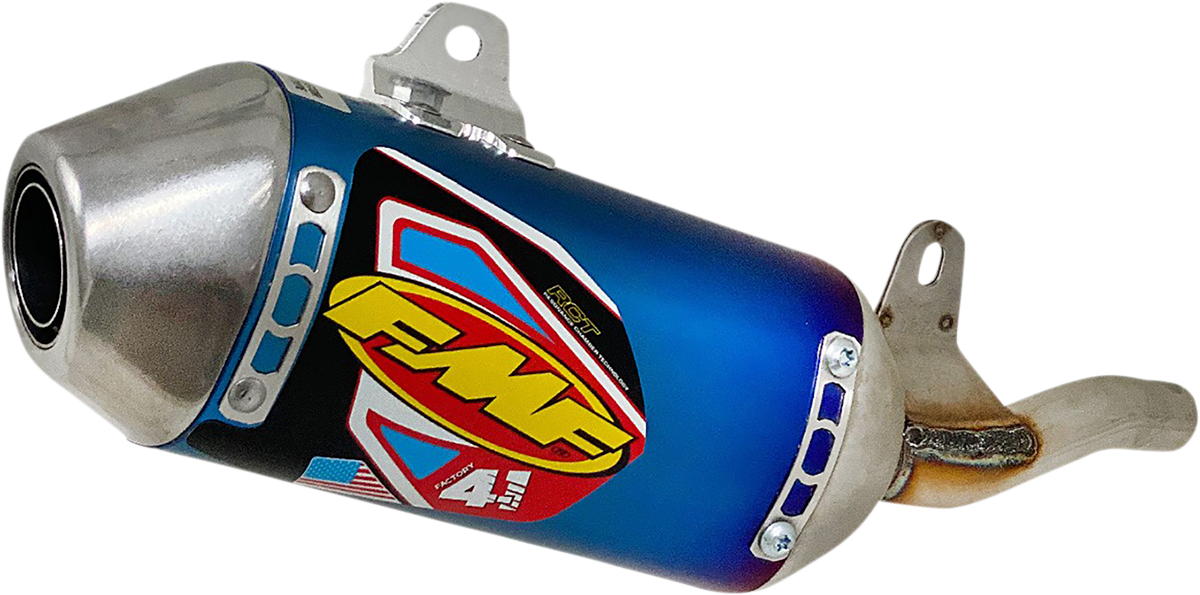 FMF Racing Honda CRF110F 2019-2027 HON CRF110F'19-27 S/S ANO TI MINI Factory 4.1 Slip-On MFLR 041593