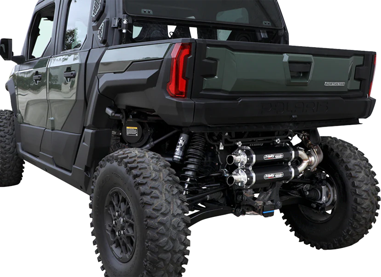 TRINITY RACING Slip-On Muffler - Black / Dual / Xpedition 1831-1094
