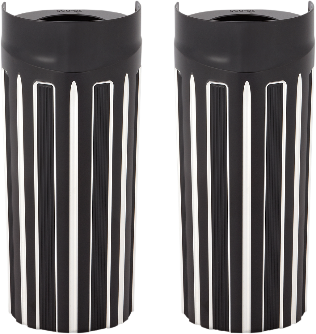 ARLEN NESS Fork Boot Covers - +2" / Black Anodized / 10-Gauge / FLHT 0406-0076