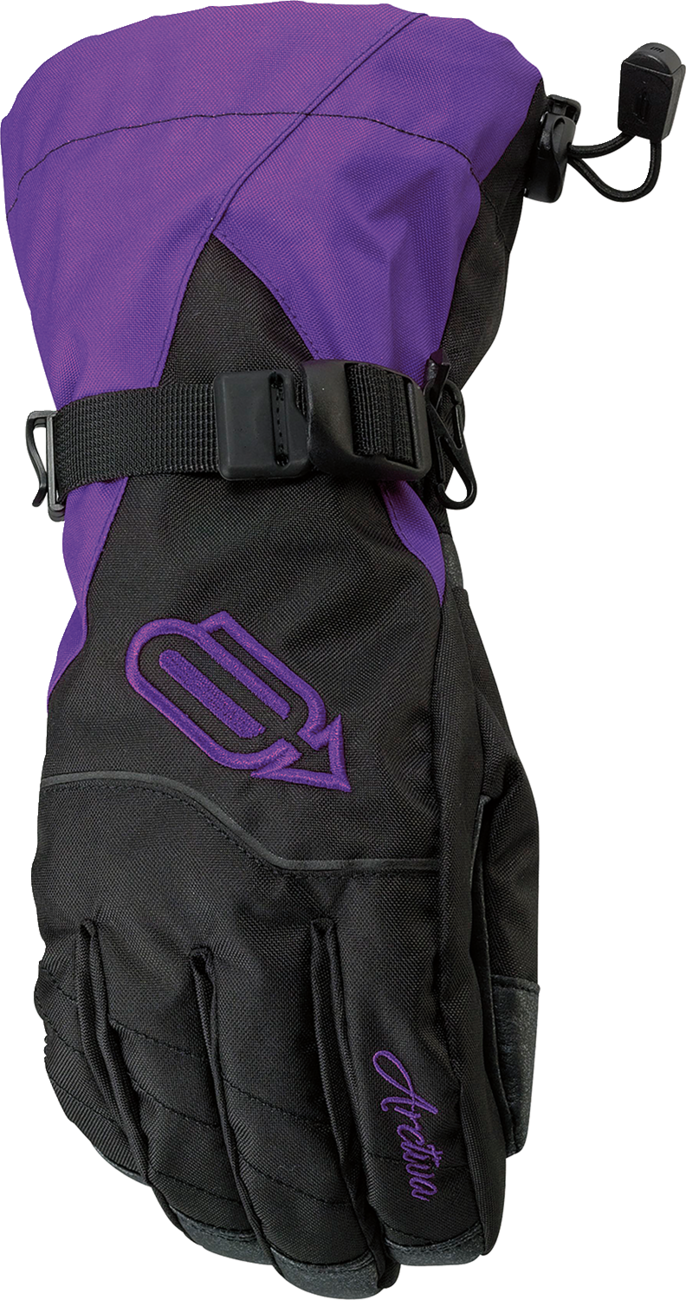 ARCTIVA Women's Pivot Classic Gloves - Black/Purple / Large 3341-0444