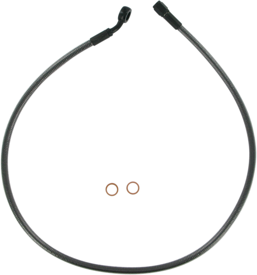 MAGNUM SHIELDING Alternate Length Designer Series Braided Non-ABS Front Upper Brake Line Kit
