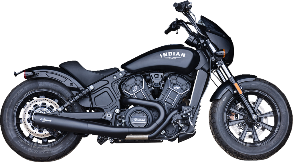 2-into-1 Grand National Exhaust System - Black - 50-State