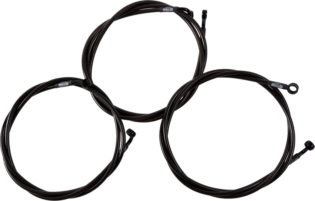 LA CHOPPERS Brake Line Kit - Brake Line / Midnight 1741-6518
